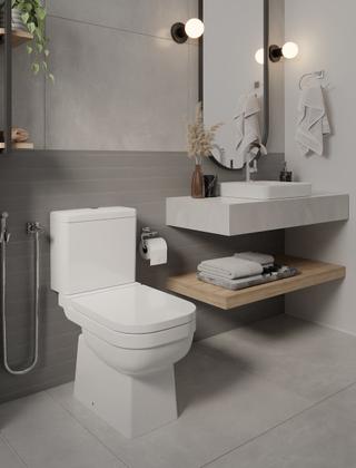 Imagem de Vaso Sanitário com Caixa Acoplada e Assento Soft Close Elite Celite