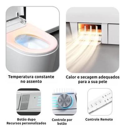 Imagem de Vaso Sanitário Inteligente com Bidê e Tampa Automática  Alta Tecnologia  