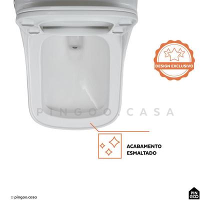 Imagem de Vaso Sanitário Monobloco Caixa Acoplada Peridoto Pingoo.casa - Branco