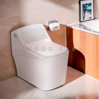 Imagem de Vaso Sanitário Monobloco Caixa Acoplada Peridoto Pingoo.casa - Branco