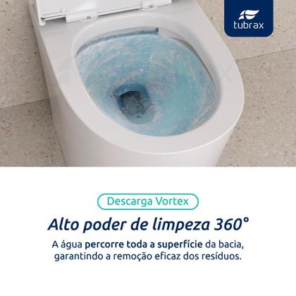 Imagem de Vaso Sanitário Monobloco Completo - Caixa Acoplada Privada modelo Acies Tubrax