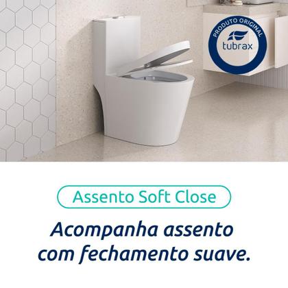 Imagem de Vaso Sanitário Monobloco Completo - Caixa Acoplada Privada modelo Acies Tubrax