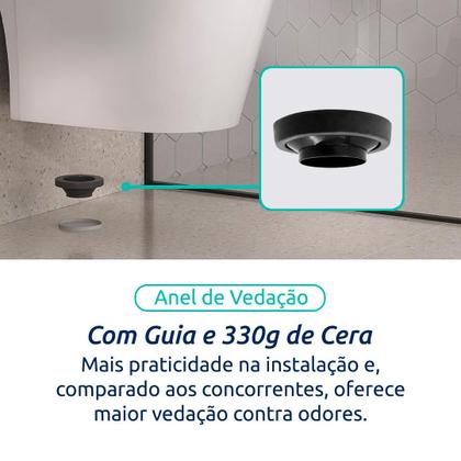 Imagem de Vaso Sanitário Monobloco Completo - Caixa Acoplada Privada modelo Acies Tubrax