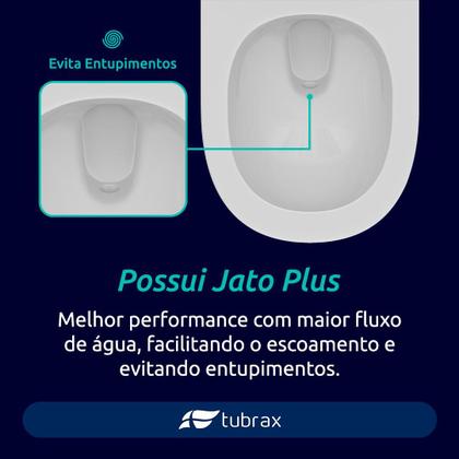 Imagem de Vaso Sanitário Monobloco Completo - Caixa Acoplada Privada modelo Unio Tubrax