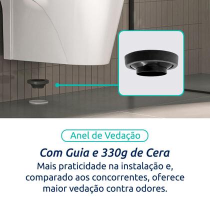 Imagem de Vaso Sanitário Monobloco Completo - Caixa Acoplada Privada modelo Unio Tubrax