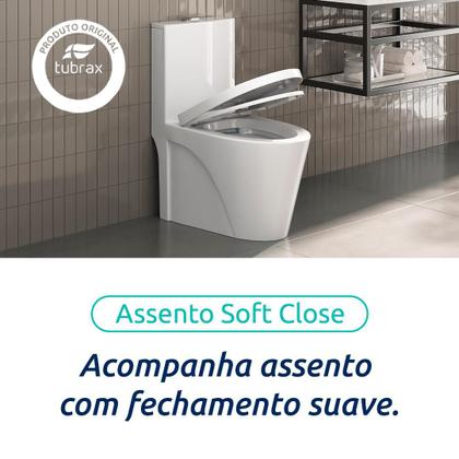 Imagem de Vaso Sanitário Monobloco Completo - Caixa Acoplada Privada modelo Unio Tubrax