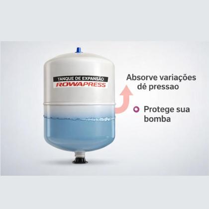 Imagem de Vaso Tanque De Expansão 24L 10bar Aço para bomba de Pressurização de Água