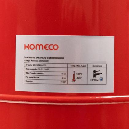 Imagem de Vaso Tanque De Expansão 24l Vertical Komeco