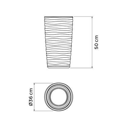 Imagem de Vaso Tramontina Grego Polietileno Verde Sálvia 50cm