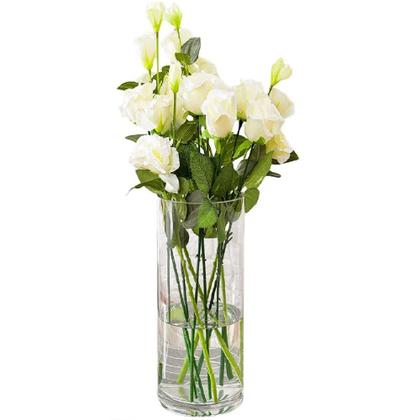 Imagem de Vaso Vidro Cilindro 30x11cm Arranjos, Flores, Festas, Decoração
