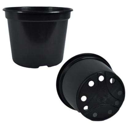 Imagem de Vasos Plasticos Rigido Resistente para plantas e flores Pote 15 Pretos de 1Litro - 20 unidades