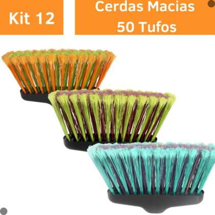 Imagem de Vassoura Para Piso Ceci Caixa Com 12 Unidades Sem Cabo Atacado