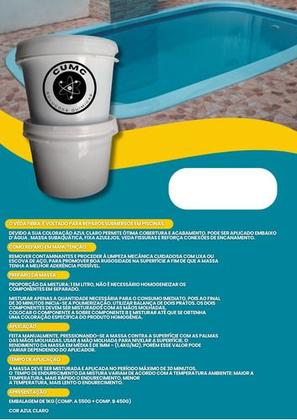 Imagem de Veda Fibra Cumc Massa Epoxi  - 1kg Na Cor  Branco