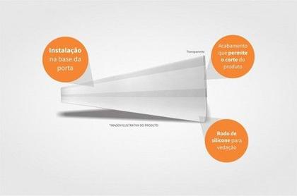 Imagem de Veda Porta Borracha Pvc Slim C/ Fita Adesiva 1,00mt cores: