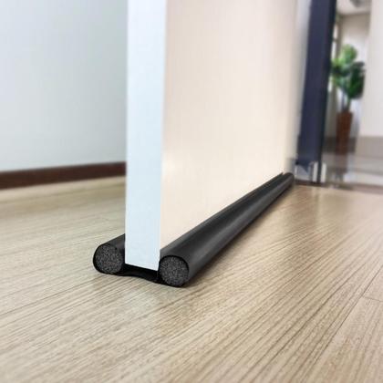 Imagem de Veda Porta Pó Rolinho 80cm Protetor Impermeável Ajustável Vedação Sem Costura Proteção Contra Insetos