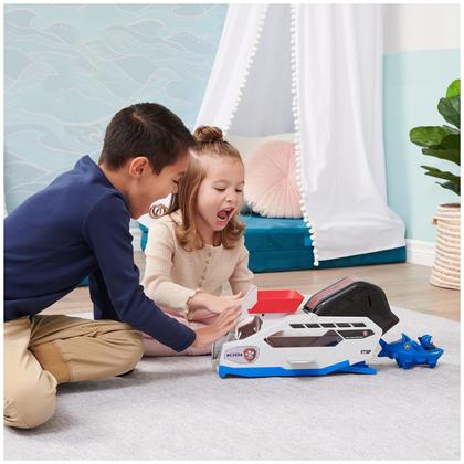 Imagem de Veículo Aqua Pups Patrulha das Baleias - Paw Patrol com Boneco Chase e Lançador (+3 anos)