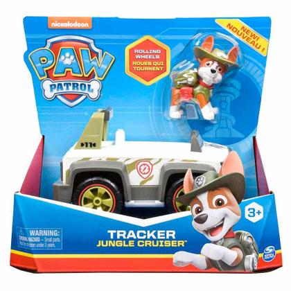 Imagem de Veículo com Figura - Patrulha Canina - Cruzador da Selva - Tracker - Sunny Brinquedos