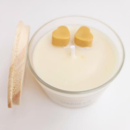 Imagem de Vela Aromática Vegetal Perfumada Baunilha 120g com tampa