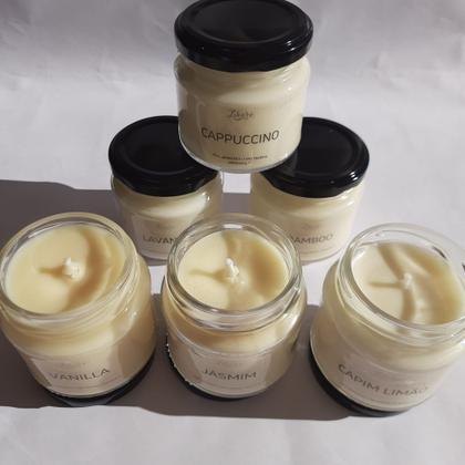 Imagem de Vela Aromática Vegetal Perfumada Lavanda 140g no Pote Likare