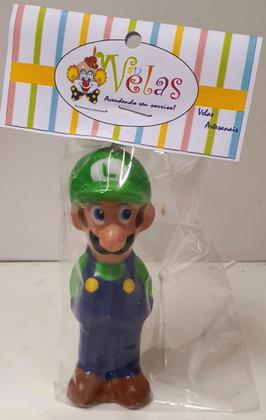 Imagem de Vela de Aniversário Festa Mario Super Luigi