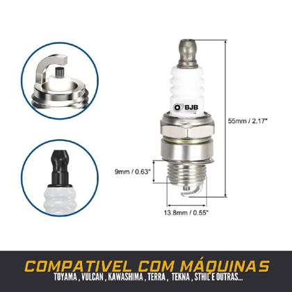 Imagem de Vela De Ignição Roçadeira Motoserra Soprador Universal Resistente
