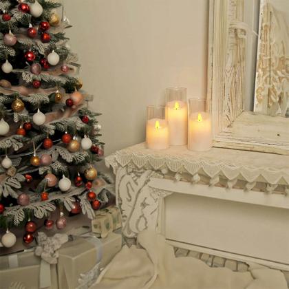 Imagem de Vela De Led Decorativa Artificial Transparente Eletrônica