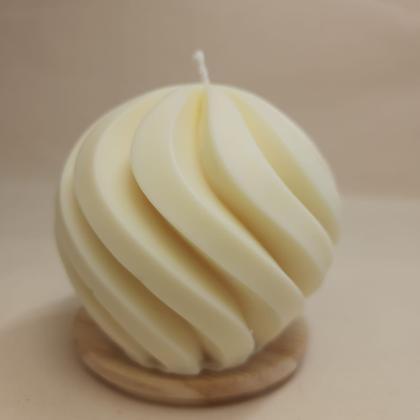 Imagem de Vela Decor Vegetal Aromática Esfera Geométrica SemAroma 210g