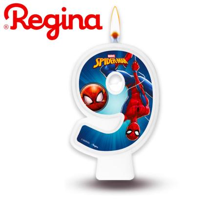 Imagem de Vela decorativa n9 Homem Aranha decoração festa aniversário