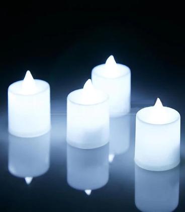 Imagem de Vela Eletrônica Decorativa Luz Led com Baterias Inclusas
