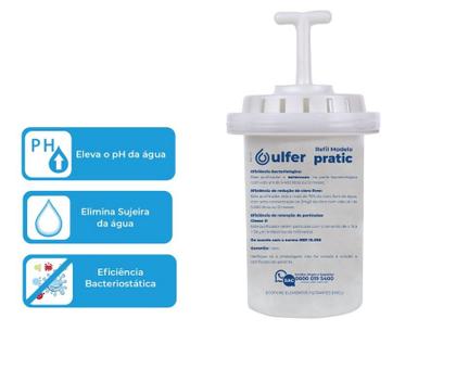 Imagem de Vela Filtração Refil Jarra Purificadora De Água Pratic Ulfer