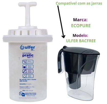 Imagem de Vela Filtro Refil Da Jarra Purificadora De Água Pratic Bacfree Ulfer
