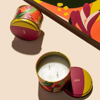 Imagem de Vela Perfumada Aromática Lara Magnólia Pacífica 250g Lenvie