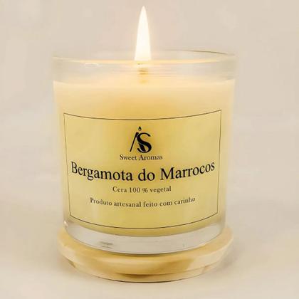 Imagem de Vela Perfumada Bergamota do Marrocos Artesanal 100% Vegetal