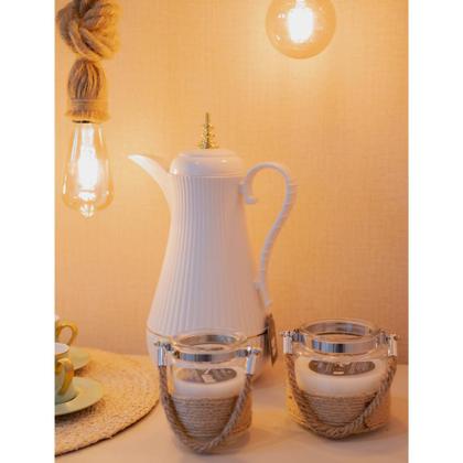 Imagem de Vela Perfumada Em Parafina Com Base Em Juta E Vidro Odeur L'Hermitage