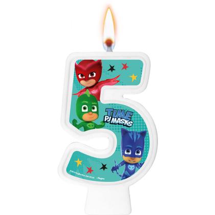 Imagem de Vela PJ Masks Festa De Aniversário De 1 Á 5 Anos