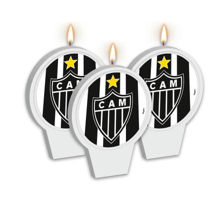 Imagem de Vela Plana Temática Decoração Atlético Mineiro festa aniver