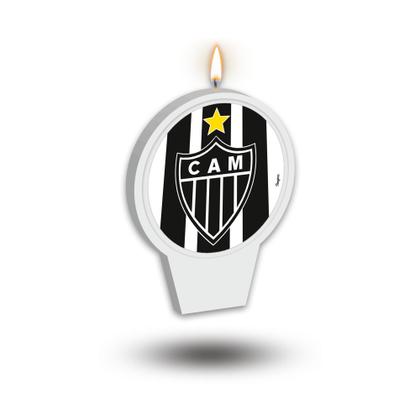 Imagem de Vela Plana Temática Decoração Atlético Mineiro festa aniver