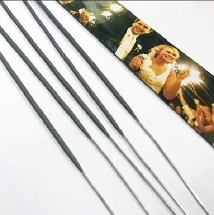 Imagem de Vela Sparkler Estrelar Faisca 60cm Casamento - 06 unid