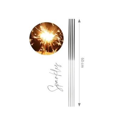 Vela Sparkles 60 cm - Júpiter - 6 Un - Para Eventos, Casamentos e aniversários - Art Color Papéis Imagem de Vela Sparkles 60 cm - Júpiter - 6 Un - Para Eventos, Casamentos e aniversários