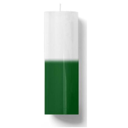 Imagem de Vela Votiva de 7 dias Bicolor Branco e Verde Claro - Quilo