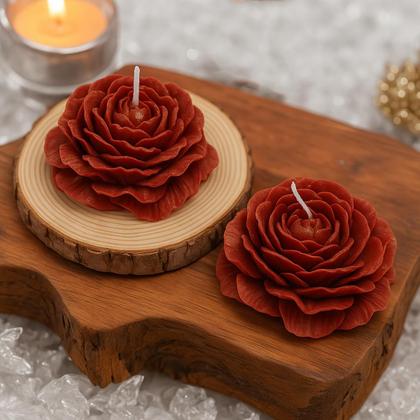 Imagem de Velas Rosa Kit 5 Flor decoração festa lembrancinha casamento eventos 30g mesa jantar romântico premium padrinho