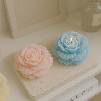 Imagem de Velas Rosa Kit 5 Flor decoração festa lembrancinha casamento eventos 30g mesa jantar romântico premium padrinho