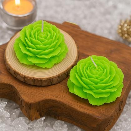 Imagem de Velas Rosa Kit 5 Flor decoração festa lembrancinha casamento eventos 30g mesa jantar romântico premium padrinho