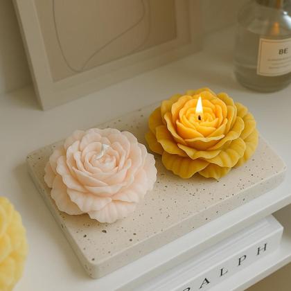 Imagem de Velas Rosa Kit 5 Flor decoração festa lembrancinha casamento eventos 30g mesa jantar romântico premium padrinho