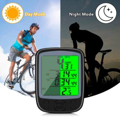 Imagem de Velocímetro Digital para Bicicleta Computador Bike Prova D'água com 27 Funções