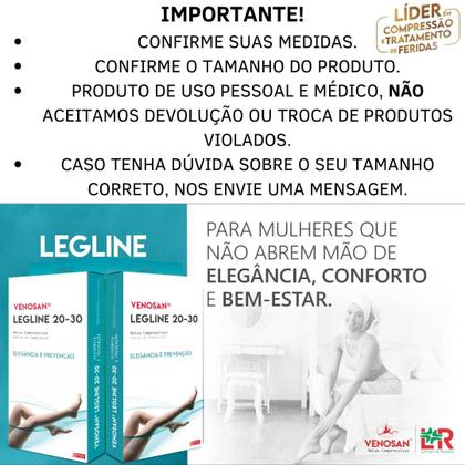 Imagem de Venosan legline 7/8 agh 20 30 mmhg pe fechado preto