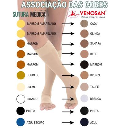 Imagem de Venosan legline panturrilha 3/4 ad 15-23 pe aberto - 01 par