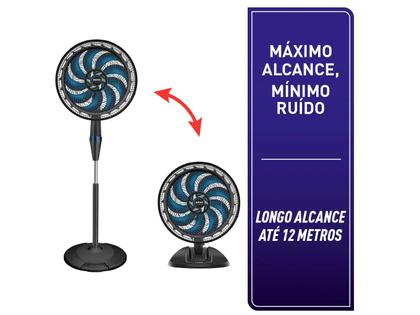 Imagem de Ventilador 2 em 1 Arno X-Treme VE9M 40cm 9 Pás 3 Velocidades Preto e Azul Escuro