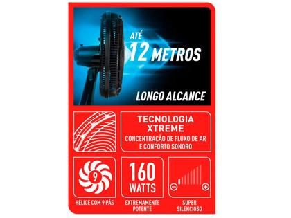 Imagem de Ventilador 2 em 1 Arno X-Treme VE9M 40cm 9 Pás 3 Velocidades Preto e Azul Escuro
