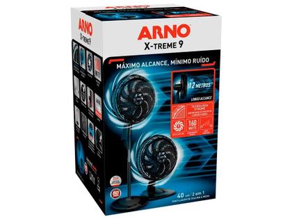 Imagem de Ventilador 2 em 1 Arno X-Treme VE9M 40cm 9 Pás 3 Velocidades Preto e Azul Escuro